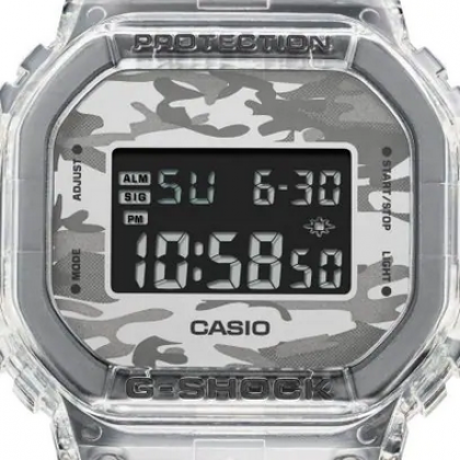 Casio G-Shock Neo Utility Series DW-5600SKC-1 Translucent Camo Resin Band Men Sports Watch