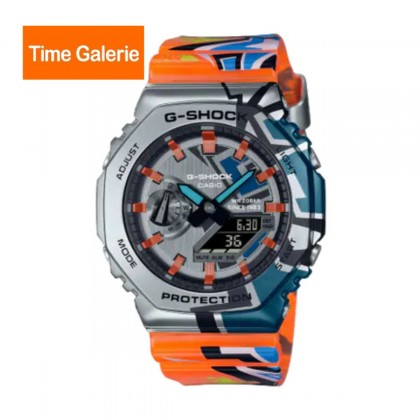 Casio G-Shock Street Spirit Series GM-2100SS-1A Graffiti Multicolored Orange Resin Band Men Sports Watch Casio G-Shock Street Spirit Series GM-2100SS-1A Graffiti Multicolored Orange Resin Band Men Sports Watch