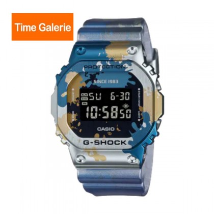 Casio G-Shock Street Spirit Series GM-5600SS-1 Graffiti Multicolored Blue Resin Band Men Sports Watch Casio G-Shock Street Spirit Series GM-5600SS-1 Graffiti Multicolored Blue Resin Band Men Sports Watch