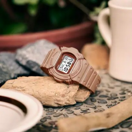 Casio G-Shock Tone On Tone Series DW-5700PT-5 Brown Resin Band Men Sport Watch