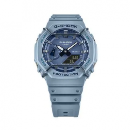 Casio G-Shock Tone On Tone Series GA-2100PT-2A Blue Resin Band Men Sport Watch