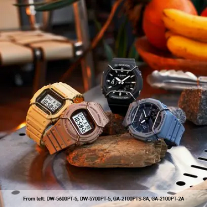 Casio G-Shock Tone On Tone Series GA-2100PT-2A Blue Resin Band Men Sport Watch