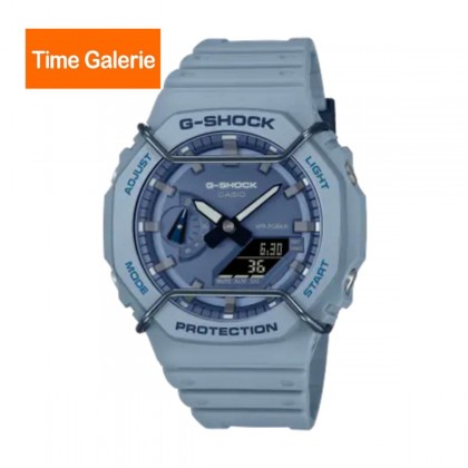 Casio G-Shock Tone On Tone Series GA-2100PT-2A Blue Resin Band Men Sport Watch