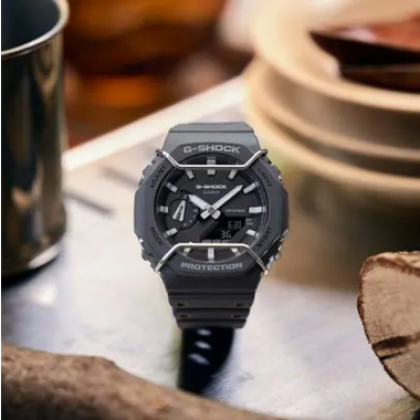 Casio G-Shock Tone On Tone Series GA-2100PTS-8A Gray Resin Band Men Sport Watch