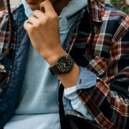 Casio G-Shock Tone On Tone Series GA-2100PTS-8A Gray Resin Band Men Sport Watch