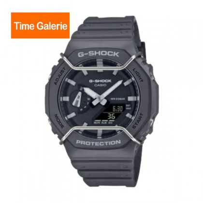 Casio G-Shock Tone On Tone Series GA-2100PTS-8A Gray Resin Band Men Sport Watch