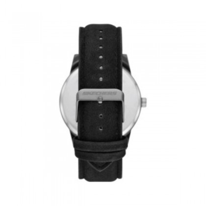Skechers SR9043 Men's Analog Quartz Black Leather Strap Watch Gift Set Skechers SR9043 Men's Analog Quartz Black Leather Strap Watch Gift Set