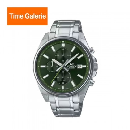 Casio Edifice EFV-610D-3CV Silver Stainless Steel Band Men Watch