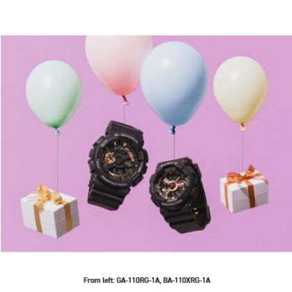 Casio Baby-G BA-110XRG-1A Black Resin Band Women Sports Watch Casio Baby-G BA-110XRG-1A Black Resin Band Women Sports Watch