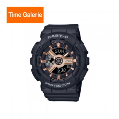 Casio Baby-G BA-110XRG-1A Black Resin Band Women Sports Watch Casio Baby-G BA-110XRG-1A Black Resin Band Women Sports Watch