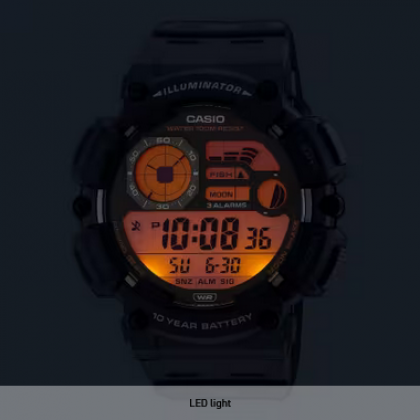 Casio General WS-1500H-1AV Black Resin Band Men Watch Casio General WS-1500H-1AV Black Resin Band Men Watch