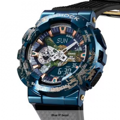 Casio G-Shock x Planet Earth GM-110EARTH-1A Black Resin Band Men Sport Watch