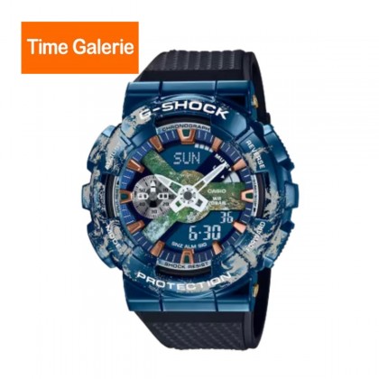 Casio G-Shock x Planet Earth GM-110EARTH-1A Black Resin Band Men Sport Watch