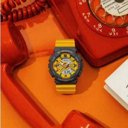 Casio G-Shock Women Retro 90s Sport Series GMD-S6900Y-9 Yellow Resin Band Men Sport Watch