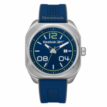Reebok Brevity RV-BRE-G3-S1IN-NW Vector Blue Men Watch | Analog Dial | 45MM | 10 ATM | Silicone with SS Buckle