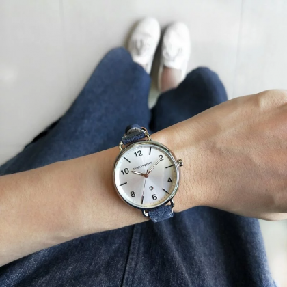 Hush Puppies Orbz HP.3874L.2503 Blue Leather Band Women Watch Hush Puppies Orbz HP.3874L.2503 Blue Leather Band Women Watch