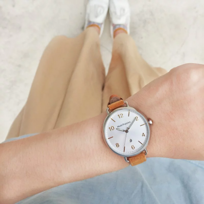 Hush Puppies Orbz HP.3874L.2517 Orange Leather Band Women Watch Hush Puppies Orbz HP.3874L.2517 Orange Leather Band Women Watch