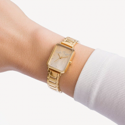 Hush Puppies Signature HP.3890L.1507 Gold Stainless Steel Band Women Watch Hush Puppies Signature HP.3890L.1507 Gold Stainless Steel Band Women Watch