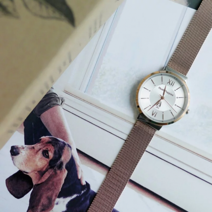 Hush Puppies Signature HP.5018L.9505 Rose Gold Mesh Stainless Steel Band Women Watch Hush Puppies Signature HP.5018L.9505 Rose Gold Mesh Stainless Steel Band Women Watch