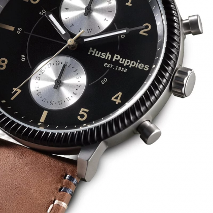 Hush Puppies Signature HP.7156M.2502 Multi-Function Brown Leather Band Men Watch Hush Puppies Signature HP.7156M.2502 Multi-Function Brown Leather Band Men Watch
