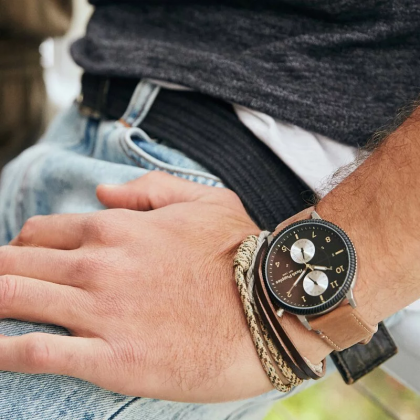 Hush Puppies Signature HP.7156M.2502 Multi-Function Brown Leather Band Men Watch Hush Puppies Signature HP.7156M.2502 Multi-Function Brown Leather Band Men Watch
