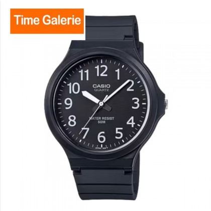 Casio General MW-240-1BV Black Resin Band Men Watch