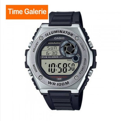 Casio General MWD-100H-1AV Black Resin Band Men Watch