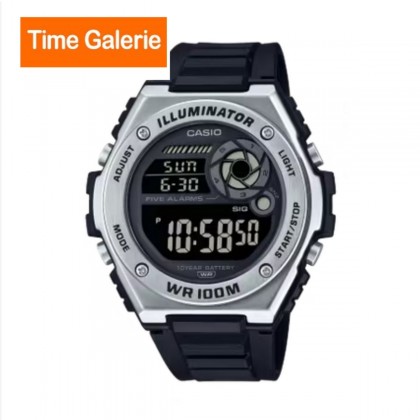 Casio General MWD-100H-1BV Black Resin Band Men Watch