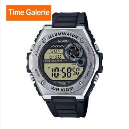 Casio General MWD-100H-9AV Black Resin Band Men Watch Casio General MWD-100H-9AV Black Resin Band Men Watch
