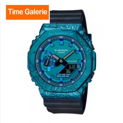 [Limited Edition] Casio G-Shock Stone Series GM-2140GEM-2A Dark Blue Resin Band Men Sport Watch