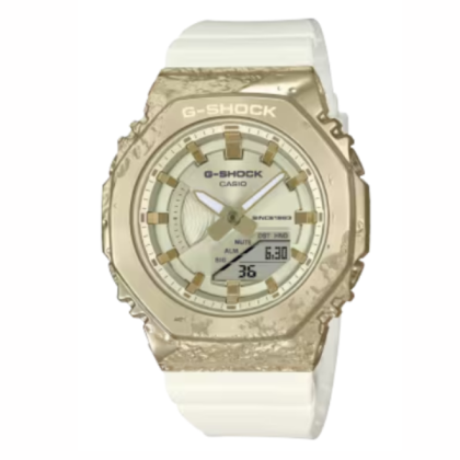 [Limited Edition] Casio G-Shock Women Stone Series GM-S2140GEM-9A White Resin Band Sport Watch