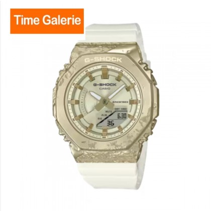 [Limited Edition] Casio G-Shock Women Stone Series GM-S2140GEM-9A White Resin Band Sport Watch