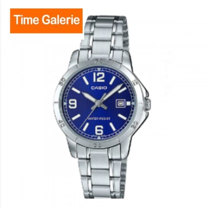 Casio General LTP-V004D-2B Silver Stainless Steel Band Women Watch