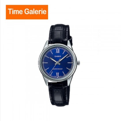 Casio General LTP-V005L-2BUDF Analog Blue Dial Black Leather Band Women Watch Casio General LTP-V005L-2BUDF Analog Blue Dial Black Leather Band Women Watch