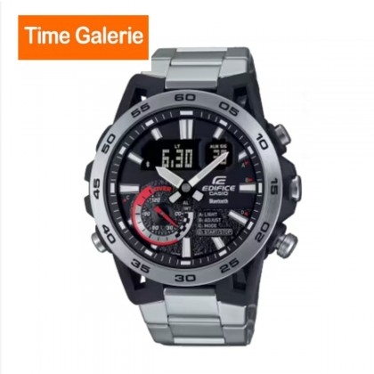 Casio Edifice ECB-40D-1A Silver Stainless Steel Band Men Watch Casio Edifice ECB-40D-1A Silver Stainless Steel Band Men Watch