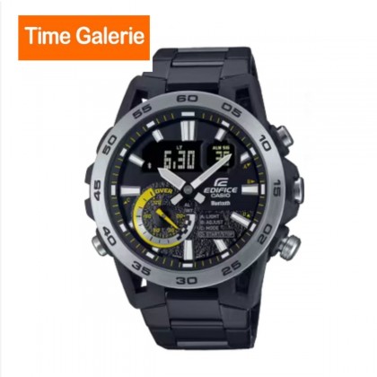 Casio Edifice ECB-40DC-1A Black Stainless Steel Band Men Watch