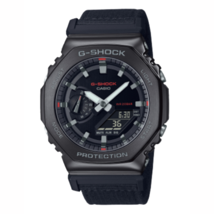 Casio G-shock GM-2100CB-1A Black Cloth Band Men Watch