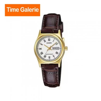Casio Day Date Quartz Leather Strap Ladies Watch LTP-V006GL-7B Casio Day Date Quartz Leather Strap Ladies Watch LTP-V006GL-7B