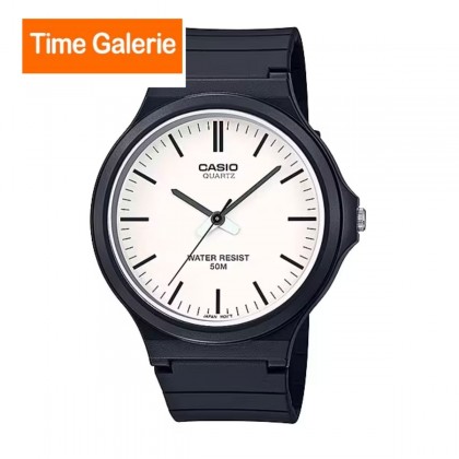 Casio General MW-240-7EV Black Resin Band Men Watch