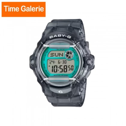 Casio Baby-G BG-169U-8B Grey Translucent Resin Band Women Sports Watch