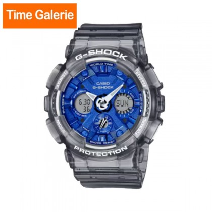 Casio G-Shock Women Girls Ice Smurfs Series GMA-S120TB-8A Grey Translucent Resin Band Sport Watch Casio G-Shock Women Girls Ice Smurfs Series GMA-S120TB-8A Grey Translucent Resin Band Sport Watch