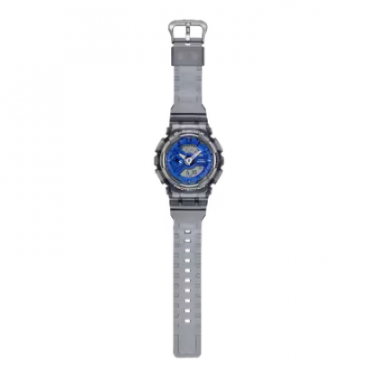 Casio G-Shock Women Girls Ice Smurfs Series GMA-S110TB-8A Grey Translucent Resin Band Sport Watch Casio G-Shock Women Girls Ice Smurfs Series GMA-S110TB-8A Grey Translucent Resin Band Sport Watch