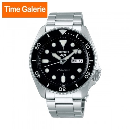 Seiko 5 Sports Superman SRPD55K1 Automatic 100M Black Dial Silver Stainless Steel Bracelet Men Watch Seiko 5 Sports Superman SRPD55K1 Automatic 100M Black Dial Silver Stainless Steel Bracelet Men Watch