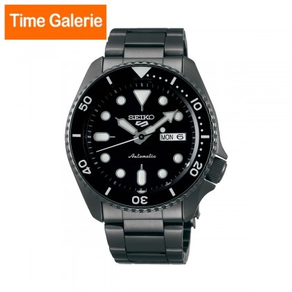 Seiko SRPD65K1 Sports Black Stainless Strap and Dial IP Automatic Analog Men Watch Seiko SRPD65K1 Sports Black Stainless Strap and Dial IP Automatic Analog Men Watch