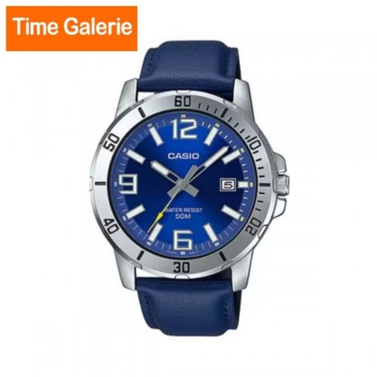 Casio General MTP-VD01L-2BV Blue Leather Band Men Watch Casio General MTP-VD01L-2BV Blue Leather Band Men Watch