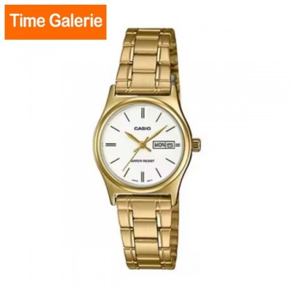 Casio General LTP-V006G-7B Women's Gold Tone Standard Stainless Steel White Dial Date Watch Casio General LTP-V006G-7B Women's Gold Tone Standard Stainless Steel White Dial Date Watch
