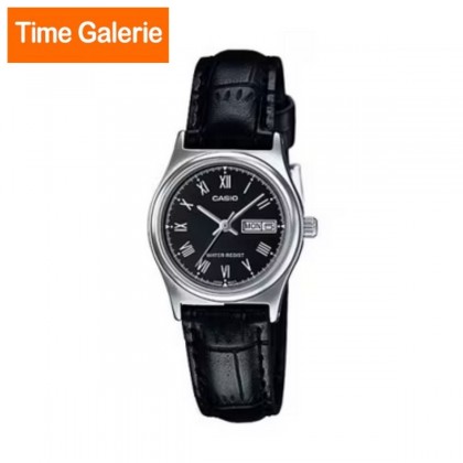 Casio General LTP-V006L-1B Quartz Silver-Tone Stainless Steel Case Black Leather Strap Women's Watch Casio General LTP-V006L-1B Quartz Silver-Tone Stainless Steel Case Black Leather Strap Women's Watch