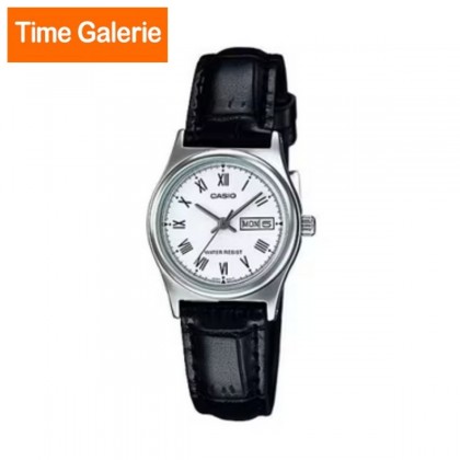 Casio General LTP-V006L-7B Quartz Silver-Tone Stainless Steel Case Black Leather Strap Women's Watch Casio General LTP-V006L-7B Quartz Silver-Tone Stainless Steel Case Black Leather Strap Women's Watch