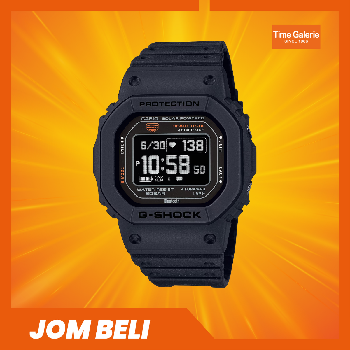 Casio G-Shock G-Squad DW-H5600-1 DIGITAL WATCH LATEST TREND