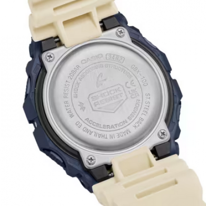 Casio G-Shock G-LIDE GBX-100TT-2 Beige Resin Band Men Sport Watch